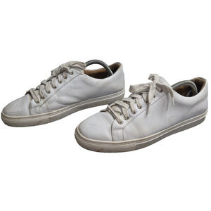 Thursday Sneakers Mens 9.5 White Leather Everyday Low Top Minimal Preppy Staple